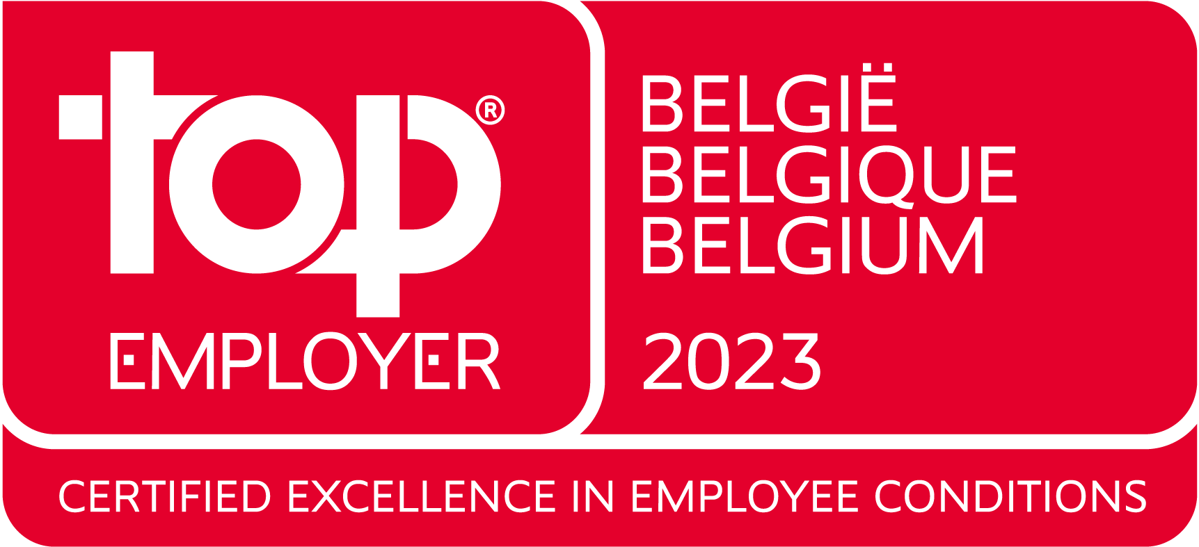 Top Employer Belgium 2023 Top Employer Belgium 2023